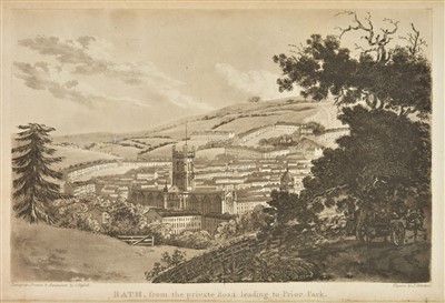 Lot 55 - Ibbetson (Julius, John Laporte & John Hassell). A Picturesque Guide to Bath, 1793