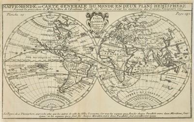 Lot 324 - Bion (Nicolas). L'Usage des Globes celeste et Terrestre et des spheres, 3rd edition, Paris, 1710