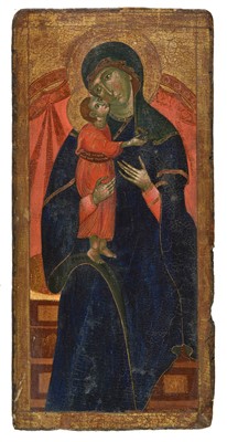 Lot 214 - Sienese School. Madonna and Child
