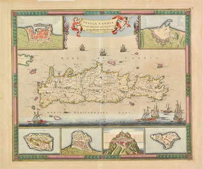 Lot 99 - Crete. De Wit (Frederick), Insula Candia Ejusque Fortificatio, Amsterdam, circa 1680
