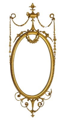 Lot 70 - Mirror. A Victorian Adam's style wall mirror