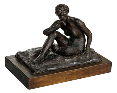 Lot 352 - Plummer (Ivor, 1927-2018). Julie Sitting on Cushions
