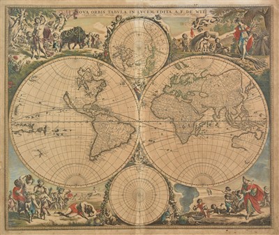 Lot 152 - World. De Wit (Frederick), Nova Orbis Tabula in Lucem Edita, circa 1680