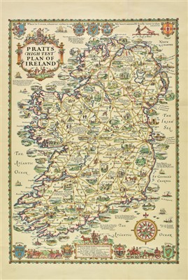 Lot 119 - Ireland. Pratts High Test Plan of Ireland, 1933