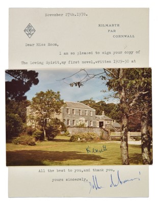 Lot 413 - Du Maurier (Daphne, 1907-1989). A group of three typed letters signed, 1978, 1980 & 1982