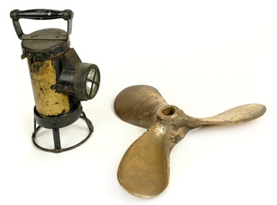 Lot 69 - Miner's Lamp. A CEAG miner's lamp stamped 'The Ceag Lamp Barnsley Yorks England'