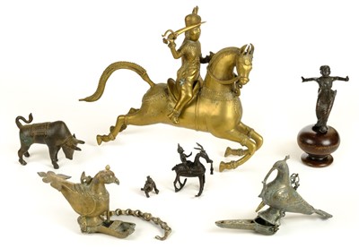 Lot 100 - Indian Metalwares. A fine 19th century Indian bronze