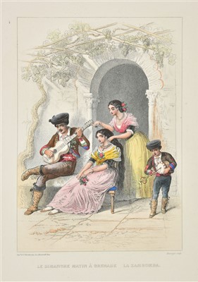 Lot 38 - Spain. Album pittoresque, Paris: A. Laplace, [circa 1850]