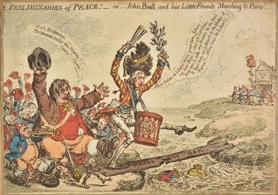 Lot 166 - Gillray (James). Preliminaries of Peace! ..., 1801