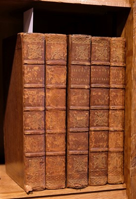 Lot 56 - Leland (John). Itinerary of John Leland the Antiquary, 9 volumes in 5, 3rd edition, Oxford, 1768-69