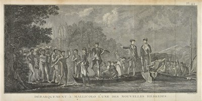 Lot 8 - Cook (James). Voyage dans l'Hemisphere Austral et autour du Monde, 5 volumes, Paris, 1778