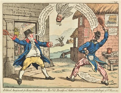 Lot 161 - Caricatures. A mixed collection of thirty-five caricatures, mostly 19th century