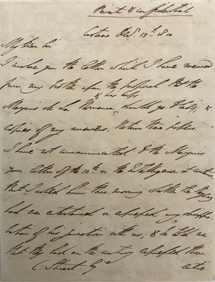 Lot 273 - Wellington [Arthur Wellesley, 1st Duke, 1769-1852].