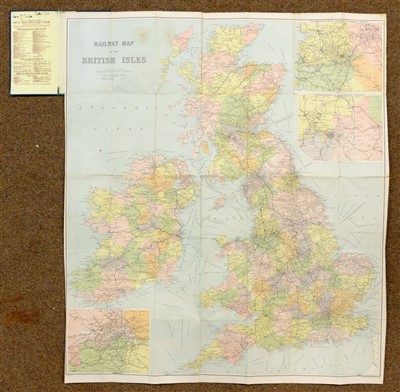 Lot 136 - Railway maps. Fifteen maps of the Midlands and Yorkshire, mostly late 19th and early 20th century