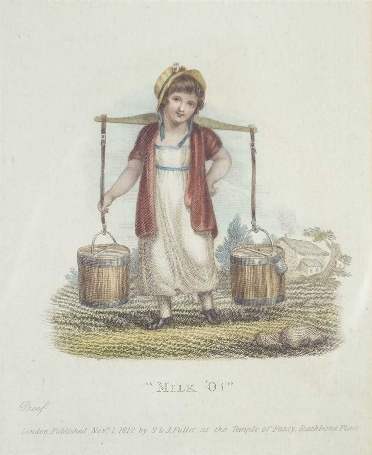 Lot 16 - Cries of London. Four engravings, published by S. & J. Fuller, 1812 [but later impressions]