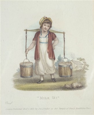Lot 16 - Cries of London. Four engravings, published by S. & J. Fuller, 1812 [but later impressions]