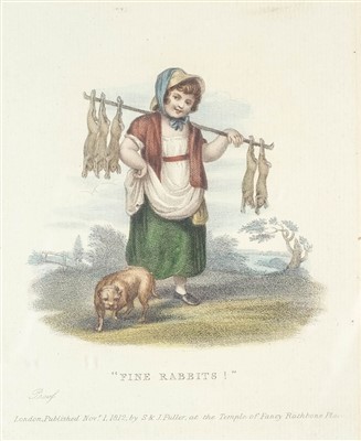 Lot 16 - Cries of London. Four engravings, published by S. & J. Fuller, 1812 [but later impressions]