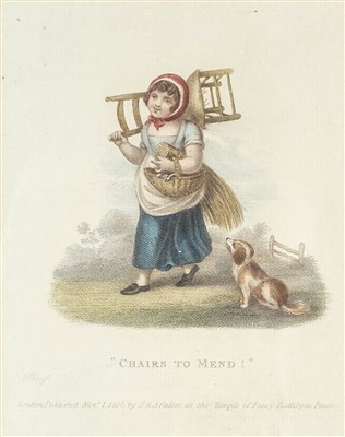 Lot 16 - Cries of London. Four engravings, published by S. & J. Fuller, 1812 [but later impressions]