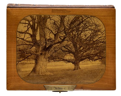Lot 94 - Mauchline ware photograph album. A 19th century cartes-de-visite photograph album