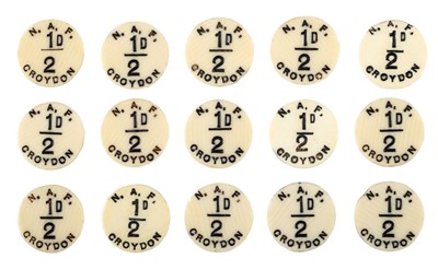 Lot 156 - Tokens. National Aircraft Factory, Croydon tokens