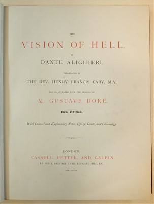 Lot 107 - Doré (Gustave, illustrator). The Vision of Hell, by Dante Alighieri, circa 1895