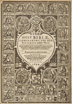 Lot 248 - Bible [English]. The Holy Bible, London: Robert Barker, 1634