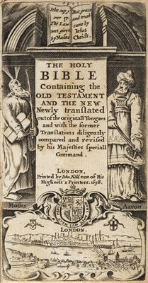 Lot 254 - Bible [English]. The Holy Bible Containing the Old Testament and the New, London: John Field, 1658