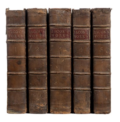 Lot 357 - Bacon (Francis). Works, 5 volumes, 1765