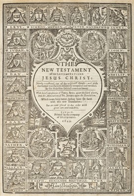 Lot 253 - Bible [English]. [The Holy Bible..., London: Company of Stationers, 1649]