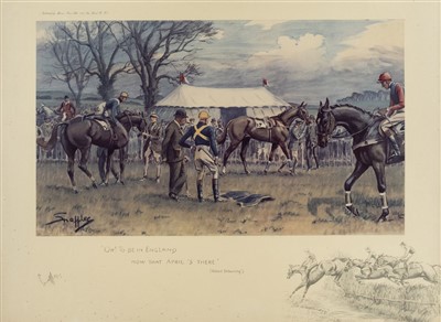 Lot 88 - Payne (Charles Johnson, 'Snaffles'). Oh! To be in England...., circa 1950