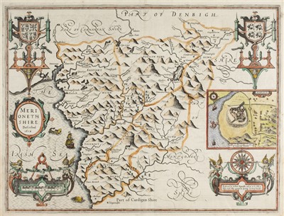 Lot 34 - Maps. A mixed collection of seven maps, mostly 17th & 18th century