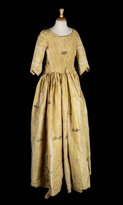 Lot 149 - Dress. A Spitalfields silk brocade open robe, circa 1770s