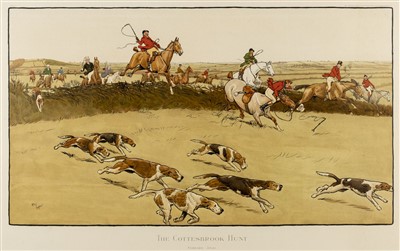Lot 67 - Aldin (Cecil). The CottesBrook Hunt, circa 1914