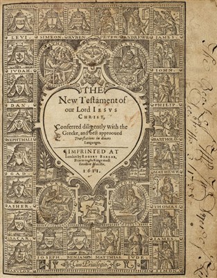 Lot 242 - Bible [English]. [The Bible,  London: Robert Barker, 1611]