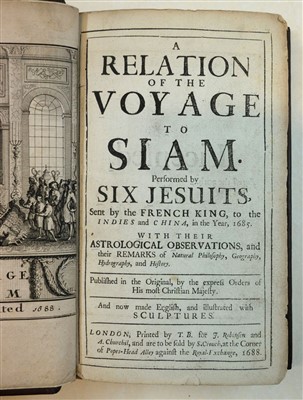 Lot 64 - Tachard (Guy). A Relation of the Voyage to Siam, 1688