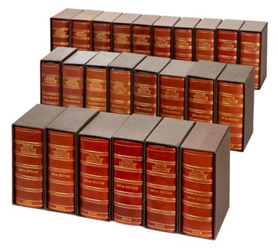 Lot 408 - Wisden Cricketers' Almanack, limited editions, 1995-2018