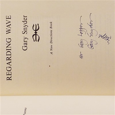 Lot 222 - Snyder (Gary). Regarding Wave, 1970