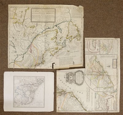 Lot 7 - Maps. A mixed collection of approximately twenty maps, mostly 18th & 19th century