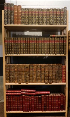 Lot 116 - Leather bindings, mostly 19th century
