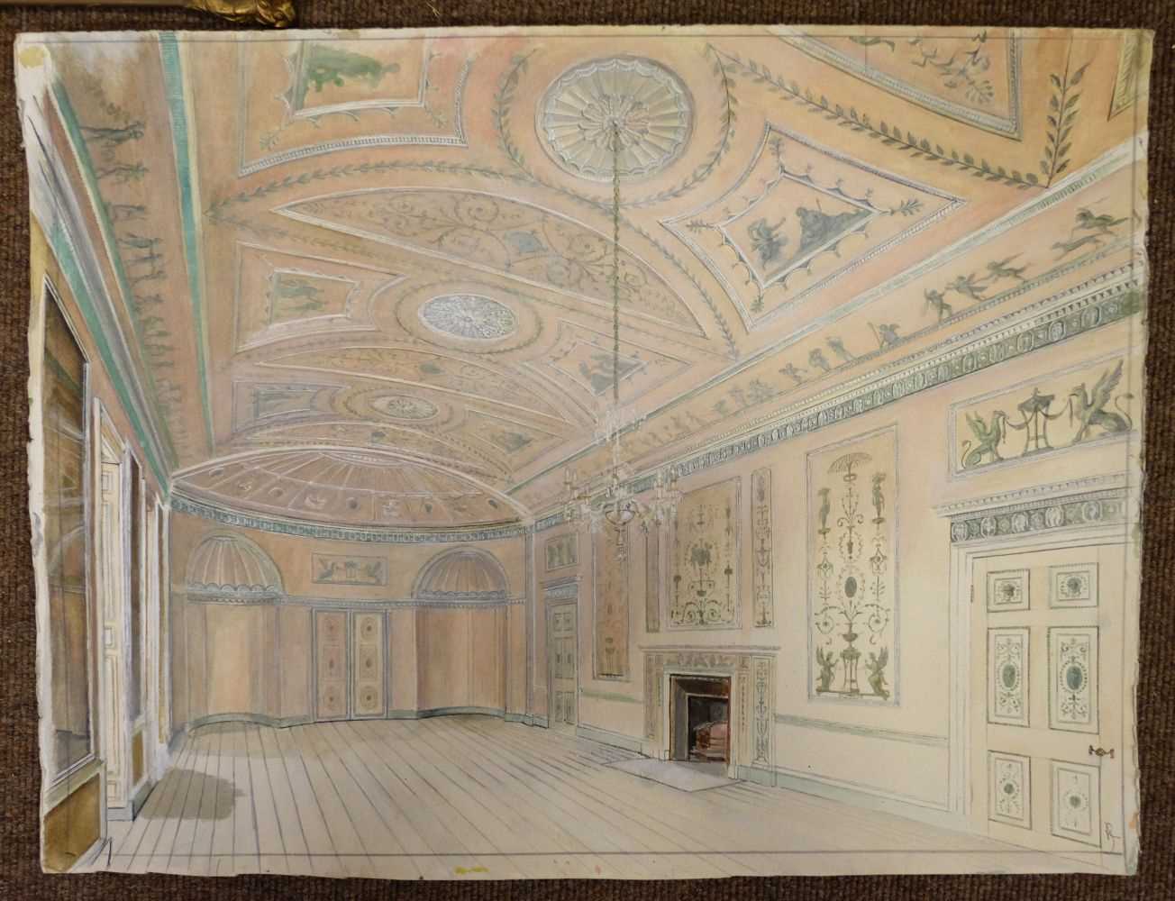 Lot 29 - Jones (Royston). Interior of Heveningham Hall, Suffolk
