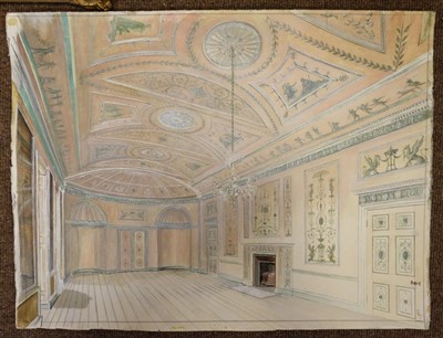 Lot 29 - Jones (Royston). Interior of Heveningham Hall, Suffolk