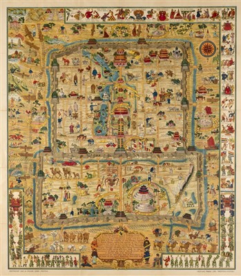 Lot 17 - China. Dorn (Frank), A map and history of Peiping: formerly known as  Peking..., 1936