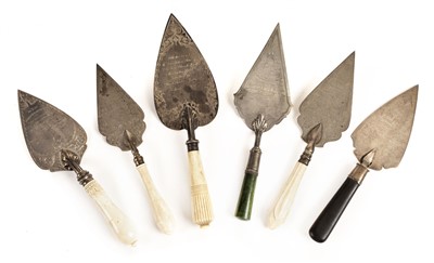 Lot 188 - Jellicoe (Admiral John, 1859-1935). Silver presentation trowels relating to New Zealand