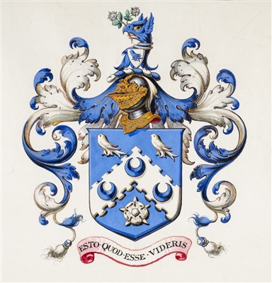 Lot 277 - Pedigree Roll. Manuscript Pedigree of Watson of Bromsgrove, Kidderminster and London, extracted 1879