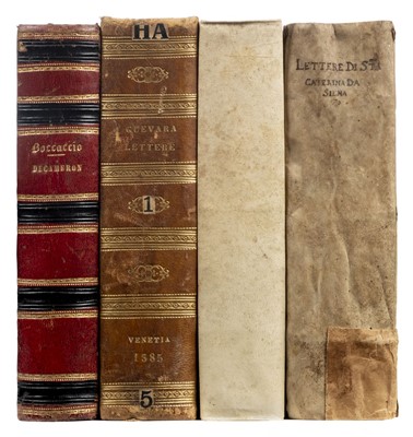 Lot 286 - Boccaccio (Giovanni). Il decameron, Venice, 1594, & other 16th-century Venetian imprints
