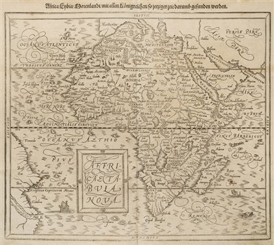 Lot 2 - Africa. Munster (Sebastian). Africa Lybia Morenlandt mit allen Koenigreichen..., 1580