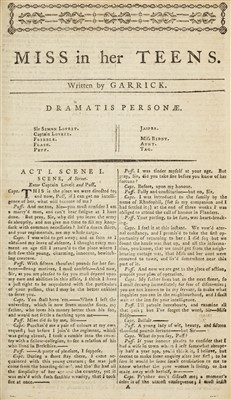 Lot 214 - Wenman (Joseph, publisher). [Sammelband of 53 plays, c.1777]