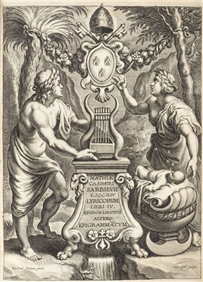 Lot 389 - Sarbiewski (Maciej Kazimierz). Lyricorum libri IV, Antwerp: Plantin, 1632