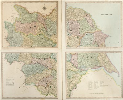 Lot 64 - Yorkshire. A collection of approximately 30 maps, 19th century