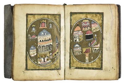 Lot 248 - Arabic manuscript. Book of prayers, Ottoman territories, 1842/3, with 2 illuminated miniatures